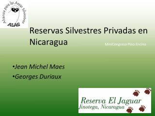 Reservas Silvestres Privadas en Nicaragua