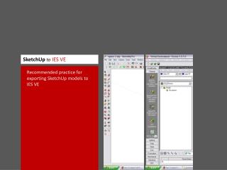 SketchUp to IES VE