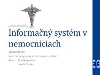 Informačný systém v nemocniciach