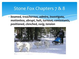 Stone Fox Chapters 7 &amp; 8
