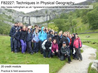 F82227: Techniques in Physical Geography
