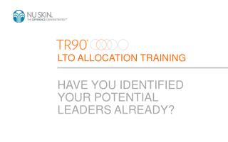 LTO ALLOCATION TRAINING