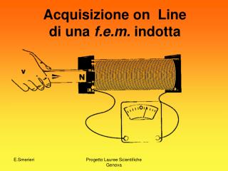 Acquisizione on Line di una f.e.m. indotta