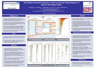 The Patient Concerns Inventory: A Tool to Uncover Unmet Needs in a Cancer Out-Patient Clinic