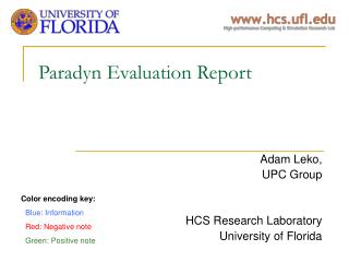 Paradyn Evaluation Report