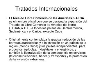 Tratados Internacionales