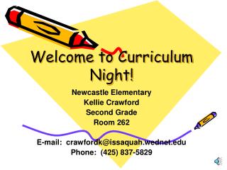 Welcome to Curriculum Night!