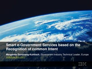 Smart e-Government Services based on the Recognition of common Intent