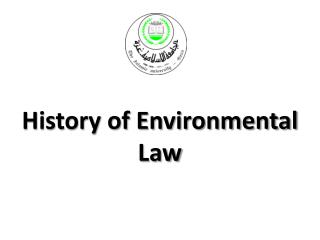 History of Environmental Law