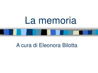 La memoria