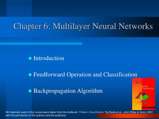 Chapter 6: Multilayer Neural Networks