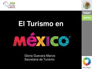 2011 El turismo en México. Gloria Guevara Manzo Secretaria de Turismo