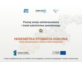 HIGIENISTKA STOMATOLOGICZNA wersja dla gimnazjum i szkół ponadpodstawowych