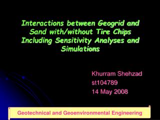 Khurram Shehzad st104789 14 May 2008