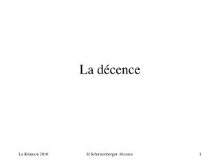 La décence