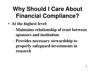 Why Should I Care About Financial Compliance?