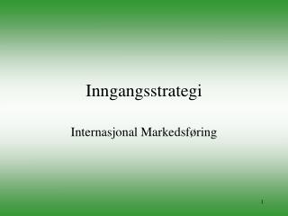 Inngangsstrategi