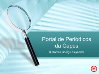 Portal de Periódicos da Capes