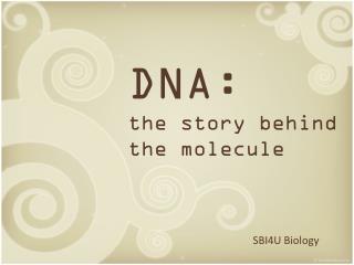 DNA: the story behind the molecule