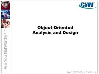 Object-Oriented Analysis and Design