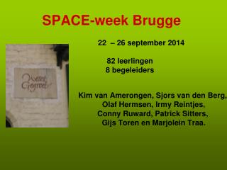SPACE-week Brugge
