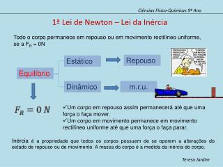 1ª Lei de Newton – Lei da Inércia
