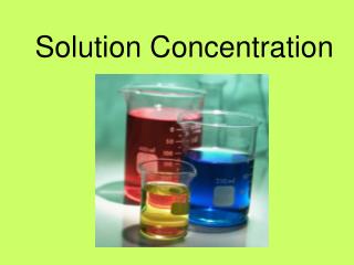 Solution Concentration