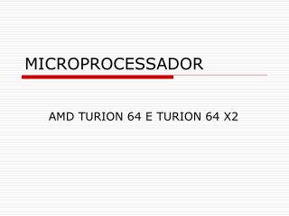 MICROPROCESSADOR