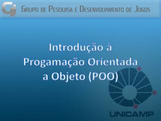 Introdução à Progamação Orientada a Objeto (POO)