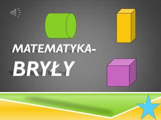 matematyka- Bryły