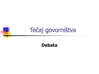 Tečaj govorništva