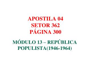 APOSTILA 04 SETOR 362 PÁGINA 300