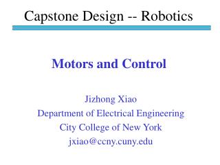 Motors and Control