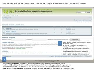 Esta es la pagina de incio , la que nos aparece cuando Entramos en el foro.