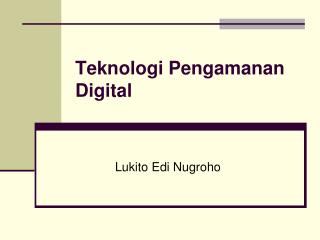 Teknologi Pengamanan Digital