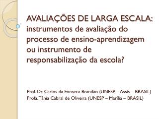 Prof. Dr. Carlos da Fonseca Brand ão (UNESP – Assis – BRASIL)