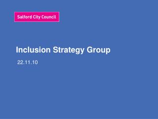 Inclusion Strategy Group