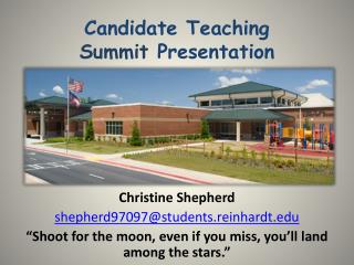 Candidate Teaching Summit Presentation