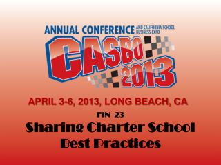 FIN -23 Sharing Charter School Best Practices