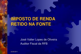 IMPOSTO DE RENDA RETIDO NA FONTE