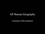 AP Human Geography