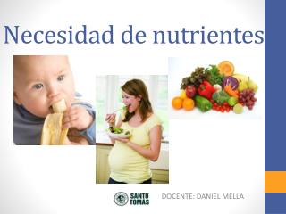 Necesidad de nutrientes