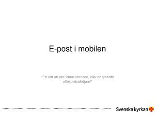 E-post i mobilen