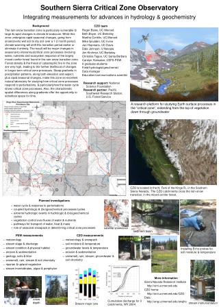 Southern Sierra Critical Zone Observatory