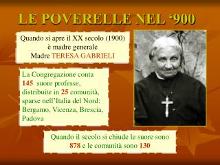 LE POVERELLE NEL ‘900