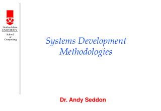 Systems Development Methodologies