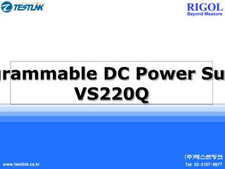 Programmable DC Power Supply VS220Q