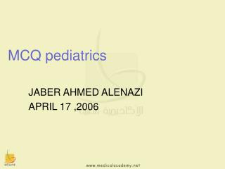 MCQ pediatrics