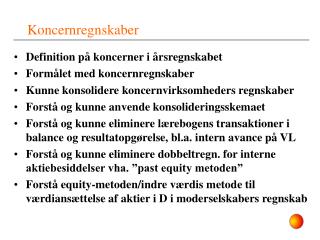 Koncernregnskaber