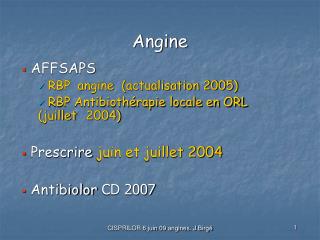 Angine
